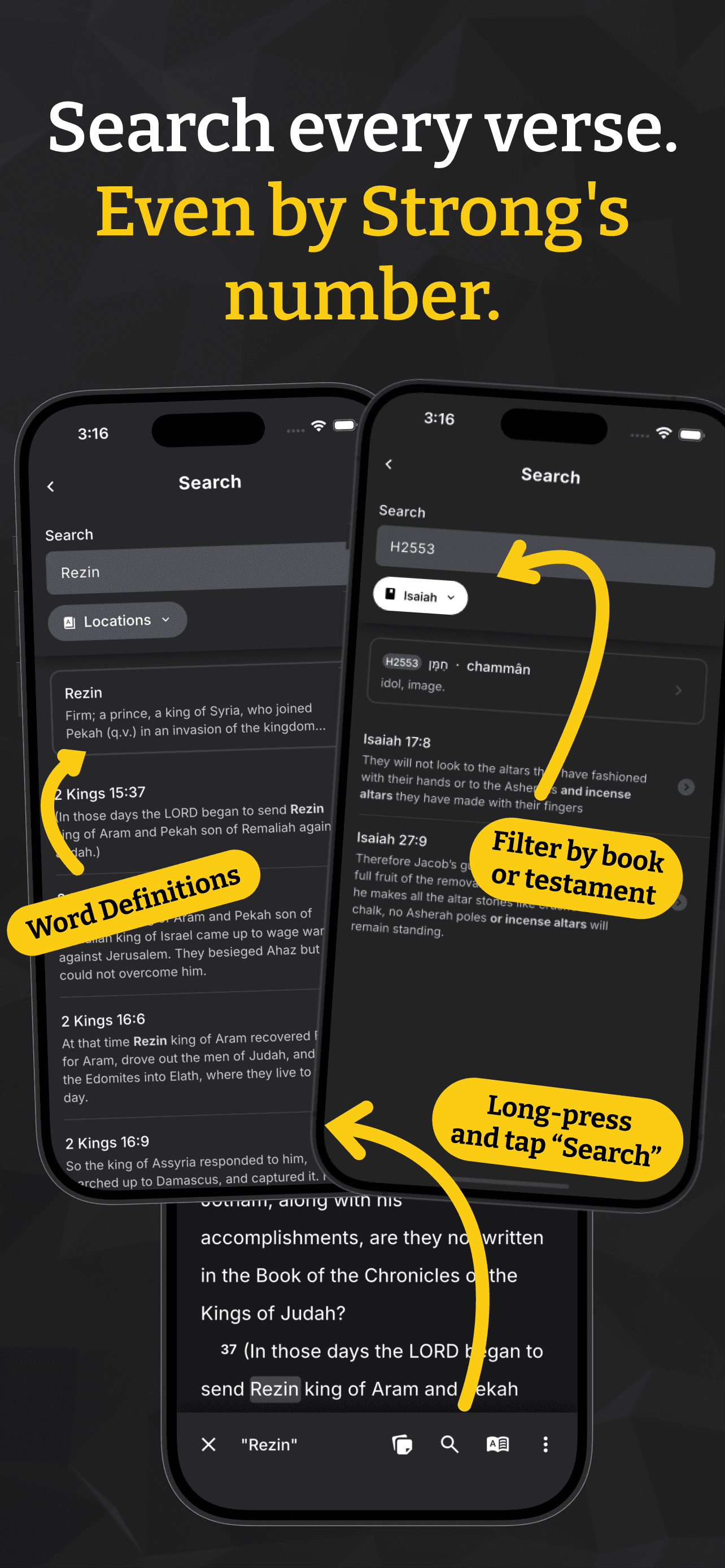 Lux Bible search