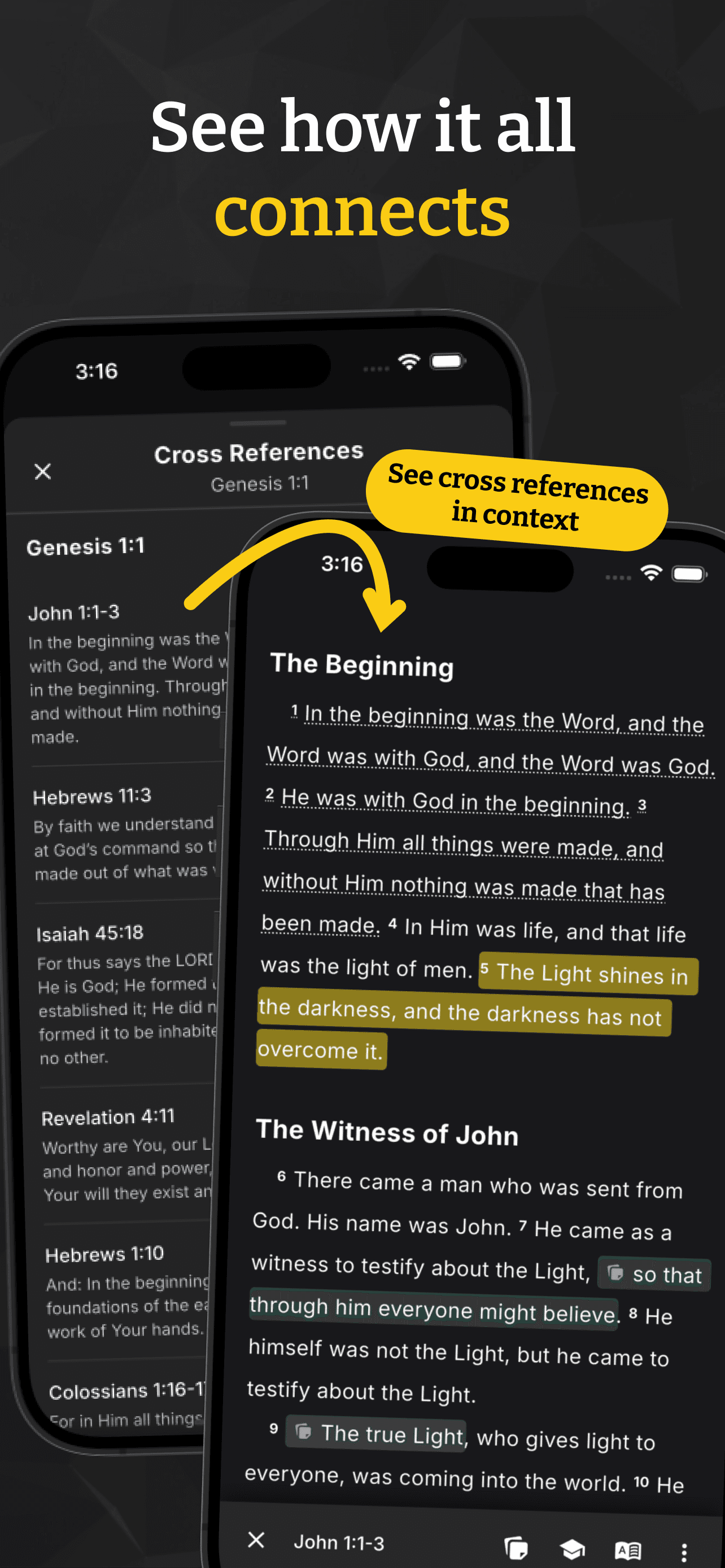Lux Bible cross references