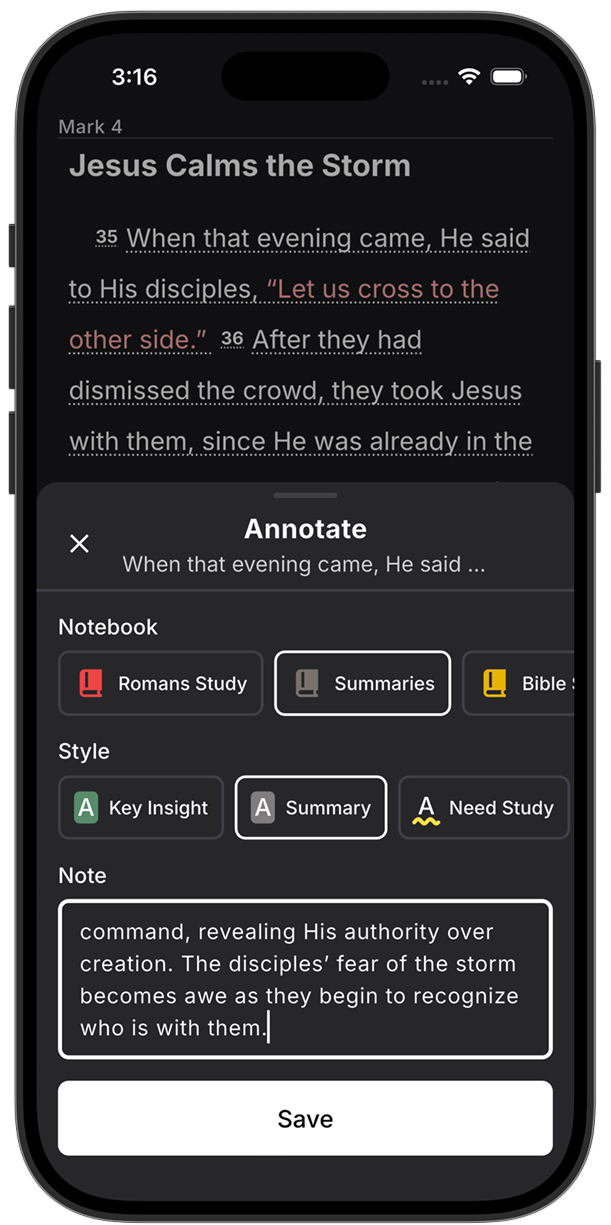 A summary note on Mark 4 and the option to hide the Summaries notebook in Lux